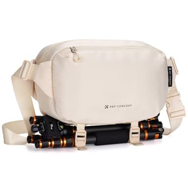 K&F CONCEPT Sac à Dos pour Appareil Photo, Sac à bandoulière Sac carré Sacs de Photographe Étui pour Appareil Photo Reflex Compatible avec Canon/Nikon/Sony/DJI Mavic Drone, M