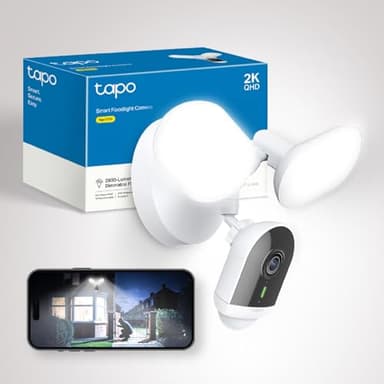 Tapo C720 - Caméra de sécurité pour extérieur, 2800 lumens, ultra-lumineuse, 2K QHD 4MP, zone de détection de 270°, caméra Wi-Fi sans frais mensuels, IA intelligente, alarme personnalisable, IP65,