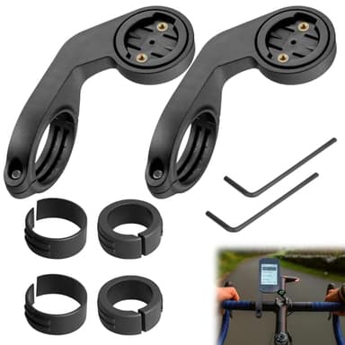 Menibeuty Lot de 2 Support Vélo Guidon Compatible avec Garmin Edge 540 520 510 500 200 130 25 20 840 830 820 810 800 1000 1030 1040 Plus Explore 2 Support Velo Potence Avant VTT pour Compteur GPS