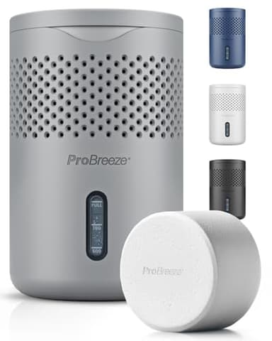 Pro Breeze Osmo Deshumidificateur d Air, Absorbeur d'Humidité – Silencieux & Réutilisable contre l’Humidité – Avec Recharge – Sans Électricité pour Maison Chambre Voiture Salle de Bain