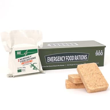 Approvisionnement alimentaire d’urgence - saveur hardtack originale, barres d’aliments de survie de repas d’urgence de 4 jours, fournitures d’urgence, emballage en étain, longue durée de conservation