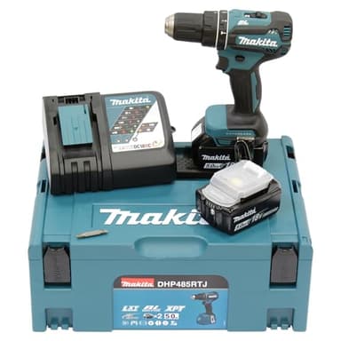 Perceuse à percussion 18V LXT (2x5.0 Ah) en MAKPAC - MAKITA DHP485RTJ