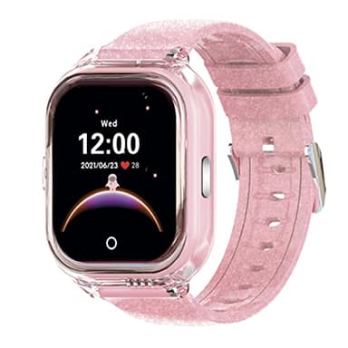 SaveFamily Enjoy | Montre Intelligente pour Enfants avec Localisateur GPS, Jeux Amusants, Appareil Photo, Vidéo, Appels, Musique, Podomètre, SOS | Couleur Rose