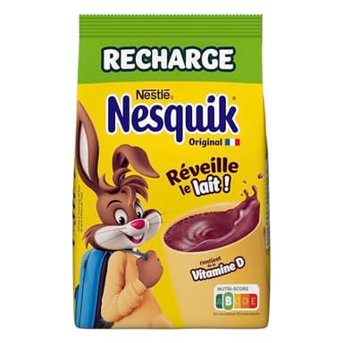 Nesquik - Chocolat en Poudre, Eco-Recharge - 430g (L'emballage peut varier)