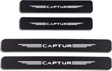 Lot de 4 patins en fibre de carbone pour autocollant de voiture, pour, film de protection seuil de porte de voiture, anti-rayures, accessoires décoratifs, blanc
