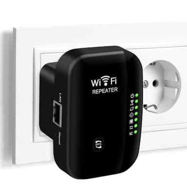 Flintronic WiFi Répéteur, 2.4 GHz WiFi Extender, Répéteur WiFi Puissant Amplificateur Couvre jusqu'à 20 appareils, sans Fil Amplificateur de Signal du Réseau, Range Booster WiFi avec Port Ethernet