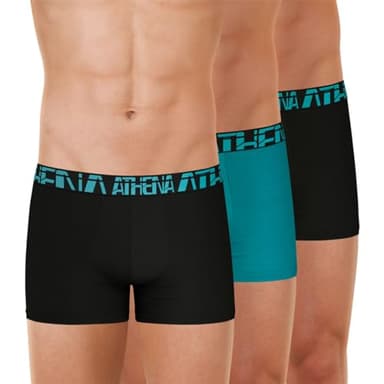 Athena - Lot de 3 Boxers Homme Seconde Peau - Boxers Microfibre Respirante, Confort et liberté de Mouvement - Label Oeko-TEX® Standard 100 - Coupe Ergonomique