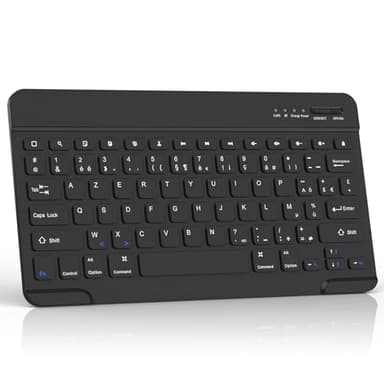 AMZBOSS Clavier sans Fil,Clavier Bluetooth,Clavier iPad Portable,Compatible iOS, Android, Windows, pour iPhone, iPad, Samsung, Lenovo, Huawei et Autres, pour Bureau et étude(Standard - Noir)