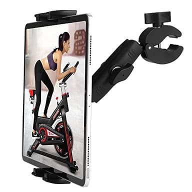 Peastrex Support de Tablette pour Tapis de Course Support de Guidon vélo Stationnaire elliptique Poussette Peloton pour appareils 4 à 13 Pouces, iPad Pro 12.9, Air, Mini, Galaxy Tabs, iPhone