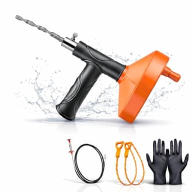 Furet Déboucheur Canalisation [10M]—Convient pour les tuyaux, les cuisines, les salles de bains, les cabines de douche, les toilettes et le débouchage des tuyaux bouchés.Lot de 5-Spirale de nettoyage