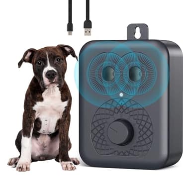 WOOF MOOD Boîtier Ultrason Anti-Aboiement Chien – Outil Éducatif sans Collier | Réduit Les Aboiements Excessifs par Association Sonore | Usage Intérieur et Extérieur