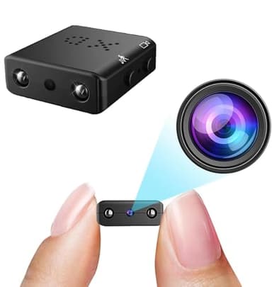 Petite Camera Espion,avec Vision, Nocturne sans Fil de Sécurité sans Fil WiFi Cachée, Mini de pour Animal Domestique, Bébé, Intérieur et Extérieur, Télécommande 1080p, Application pour Téléphone