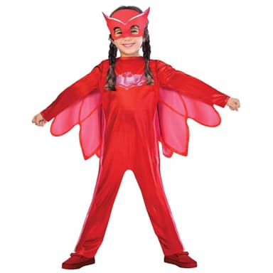 RIETHMULLER Déguisement Bibou Pyjamasques enfant - Rouge - 5-6 ans (110-116 cm)