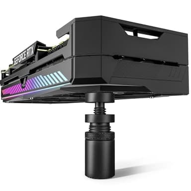 upHere gaming Support GPU,Aluminium,Support Carte Graphique,Support Carte Graphique Verticale réglable en Hauteur,avec Aimant,S(26mm-50mm),GB26K