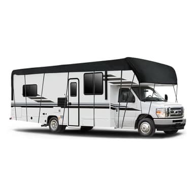 NEWFUN Bache De Protection Camping Car, Bache Caravane, en Tissu Oxford 210D, Housses pour Camping-Car Et Caravane, Imperméable à l'eau, à La Poussière Et Au Soleil (6.5 x 3 m)