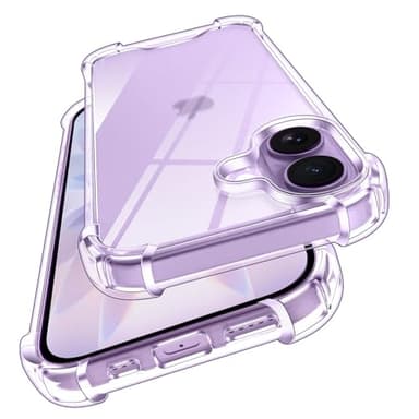ivoler Anti-Jaunissement Clair Coque pour iPhone 17 avec Coins Renforcés, [Protection Antichoc Militaire] Transparent Étui de Protection Anti-Rayures Bumper Housse