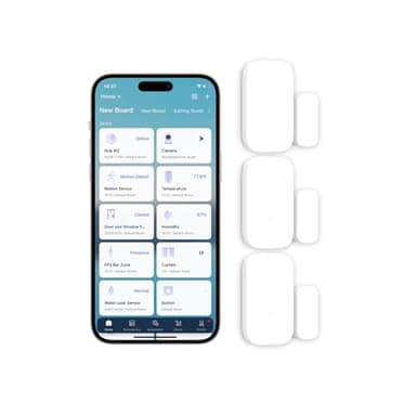 Aqara Détecteur d'Ouverture Porte/Fenêtre , NÉCESSITE AQARA HUB, Connexion Zigbee, Détecteur sans Fil pour Système d'Alarme et Domotique Intelligente, Compatible avec Apple HomeKit, Alexa, IFTTT