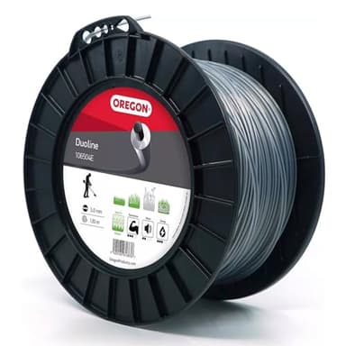 Oregon 106504E Fil de coupe rond Duoline, 3,0 mm, bobine de 120 m