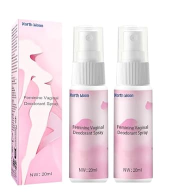 2 Pièces Deodorant Femme Spray, Deodorant Intme Femme, D'Ingrédients Naturels, Parfum Intme femme, pour Soulager Les Odeurs et les Démangeaisons