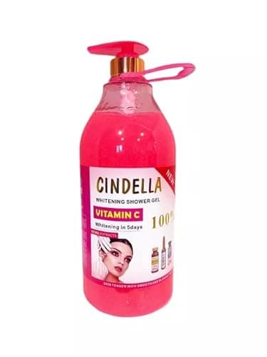 Gel douche CINDELLA à l'huile de carottes et collagène 1900ML,gommant, anti-rides, anti taches éclaircissant, blanchissant et hydratant