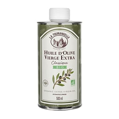 La Tourangelle - Huile d'olive vierge extra Bio - Extraite à froid - 100% origine Espagne - Riche en polyphénols - Huile de qualité supérieure - 500ml