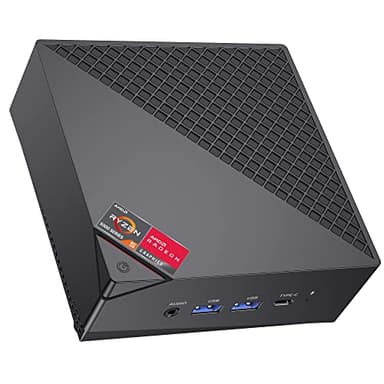 ACEMAGICIAN AM06 Pro Mini PC, AMD Ryzen 5 7430U (6C/12T, jusqu'à 4,3 GHz), Mini Ordinateur 16Go DDR4 RAM 512Go M.2 2280 SSD, AMD Radeon RX Vega 7 1800MHz Dual Ethernet/4K UHD/WiFi 6/BT5.2/Type-C
