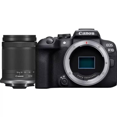 Canon EOS R10 Appareil Photo Hybride Format APS-C 242 Mpix Noir + Objectif RF-S 18-150mm F35-63 is STM Noir