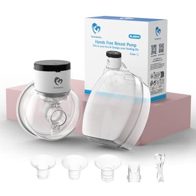 Tire-lait Electrique Main Libre, Bellababy Tire lait sans fil avec Ecran Tactile LCD, avec 4 Modes et 9 Niveaux Brides de 24 mm, avec Insert de 17mm, 19mm, 21mm,1 Pièce