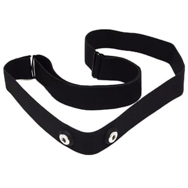 Ceinture Cardio Réglable, Noir Elastique Sangle de Poitrine, Confortable et Réglable Bandeau Cardio Compatible avec Garmin, Wahoo, Polar H9 H10, Coospo, Magene, Bryton, Livlov Capteur (97cm)