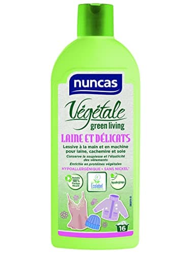 Nuncas Végétale - Laine et Délicats - Détergent à la Main et Machine à Laver - 500ml