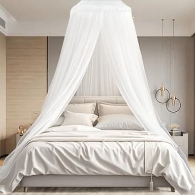 Moustiquaire de lit, moustiquaire de voyage, pour lit d'enfant, baldaquin pour hamac, maison, voyage, camping, 60 x 250 x 1050 cm, blanche