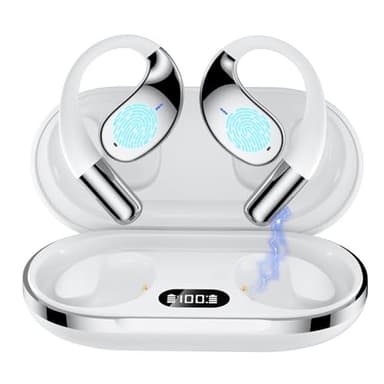 Ecouteur Traducteur Instantané, 75H Oreillette Traduction Instantanée sans Fil Écouteurs Traducteur Instantané avec 140 Langues, Casque Conduction Osseuse Bluetooth Écouteur Voyages Affaires Etudes