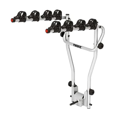 Thule HangOn 4, Porte-vélos de base sur boule d'attelage basculable et facile à utiliser (pour 4 vélos), Noir, 47 x 64 cm