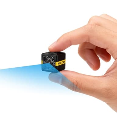 Caméra Espion sans Fil 1080P,Micro Spy Cam Discrète Invisible avec Détection Mouvement Vision Nocturne pour Surveillance Maison,Camera Cachée sur Batterie Longue Autonomie, sans App, sans Internet