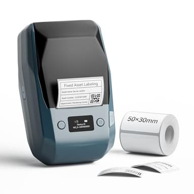 NIIMBOT Étiqueteuse Bluetooth 5,1 cm M2 à transfert thermique - Imprimante d'impression intelligente rechargeable pour petite entreprise, bureau, école, maison