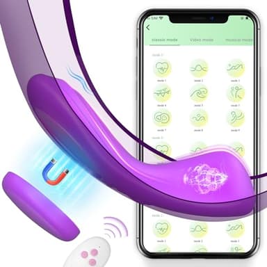 Vibromasseur Papillon Ultra Fin de 0,09 Livre, Vibrateur Silencieux et Magnétique Avec 10 Vibrations Pour les Déplacements, Vibrateur Clitoris Télécommandé, Jouet Sexuel Pour Couples, Femmes