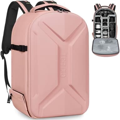 FREEAMG Sac à Dos Rigide pour Appareil Photo, 45x30x17CM Sac de Photographie pour Appareils Photo Reflex Numériques/Photographie sans Miroir, Compatible avec les Appareils Photo Sony/Canon/Nikon