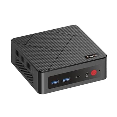 MAGICNUC AS1 Mini-PC Bureau-Maison, Ryzen 5 3550H (Surpasse N150/N100, Jusqu'à 3.7GHz), Mini Ordinateur, 16Go DDR4, 512Go SSD PCIe3.0, Double RJ45 LAN, Triple Affichage, Wi-Fi5/BT5.0, Mini de Bureau