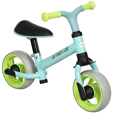 AIYAPLAY Vélo d'équilibre pour bébé, draisienne bébé, siège réglable, Roues EVA, Jouet Enfant pour 18-48 Mois, jusqu'à 25 kg pour garçons et Filles, Vert