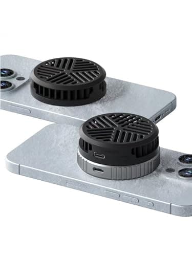 Hagibis Refroidisseur iPhone | Refroidisseur téléphone Ventilateur Magnétique Ultra-Mince Léger pour iPhone 16 15 Pro Max, MagSafe, iPad Pro, Android, Tablette – Noir