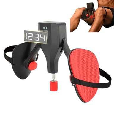 Appareil de Musculation pour fessier Cuisses,Entraînement du Plancher pelvien,0-35 kg résistance réglable,Entraînement des Hanches,avec élastique, à Compter