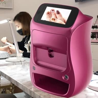 BeoyNot Imprimante 3D Nail Art Professionnelle - Écran Tactile 5", Peinture 20s, Wi-FI/DIY,Machine d'impression D'ongles Mobile - 3000+ Images pour Salon & Maison