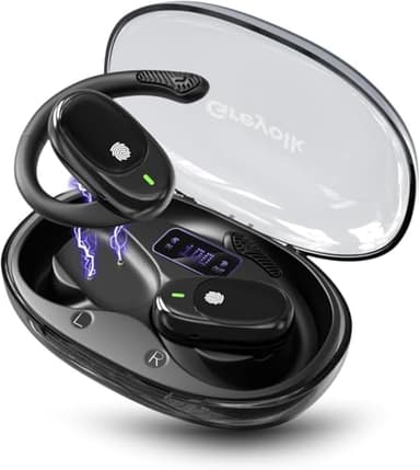GREYOLK Écouteurs Traducteurs IA, Traduction en Temps Réel en 156 Langues, Casque Bluetooth 5.4 sans Fil avec Commande Tactile, sans Abonnement, Voyage & Business