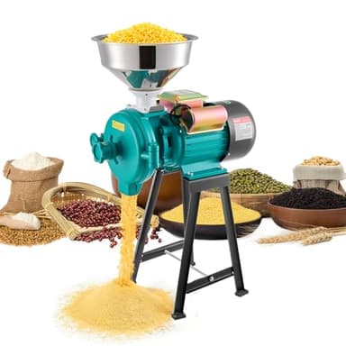 VEVOR Moulin à Grain Électrique 50 kg/h, Broyeur à Épices 2200 W, pour Moudre Rapidement Grains Secs Céréales Café Maïs et Poivre, Moulin à Farine en Fonte, avec Pieds Antidérapants en Caoutchouc