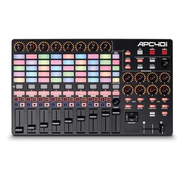 Akai Professional APC40 MKII - Contrôleur MIDI USB pour une intégration avec Ableton Live Lite, avec Matrice de lancement de clips 5x8, Molettes et Faders, et Logiciels Professionnels inclus