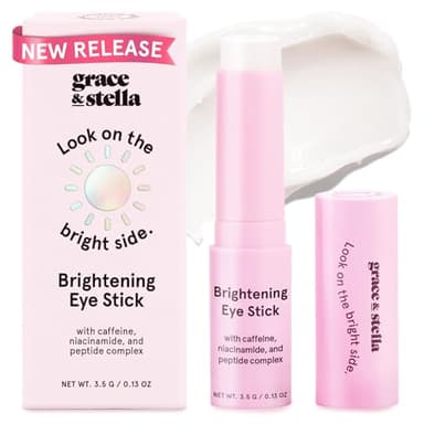 Surligneur sous les yeux (3,7 g), surligneur sous les yeux avec 3 % de caféine pour cernes et ridules, stylo raffermissant pour les yeux avec peptides et niacinamide