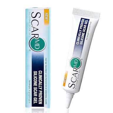 ScarMD Gel cicatrisant silicone (6g) – Traitement des cicatrices (acné, chirurgie, vergetures). À base de silicones naturels & vitamine E. Réduit visiblement les marques.
