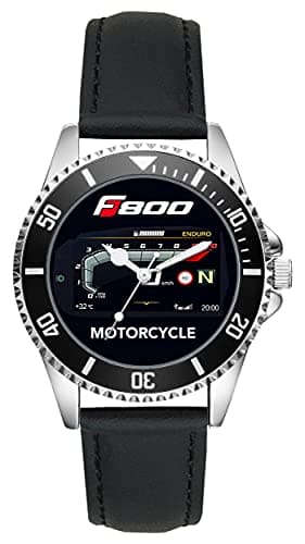 KIESENBERG Montre Homme Cadeau pour BMW F800 Moto Fans Cockpit Quartz Analogique Montre-Bracelet L-21016