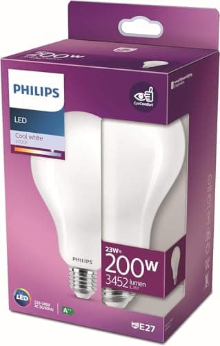 Philips ampoule LED Standard Giant E27 200W Blanc Froid Dépolie, Verre