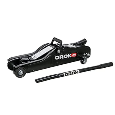 OROK - Cric rouleur Bas, cric rouleur hydraulique - Capacité: 2 tonnes - Poids Net: 10.8 kg - Hauteur Mini: 85 mm - Hauteur Maxi: 330 mm - Vitesse de déclinaison réglable - Tube de Levage sectionnel